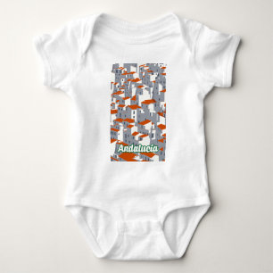 Andalucia 3 baby bodysuit