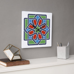 Andalucia 4 square wall clock