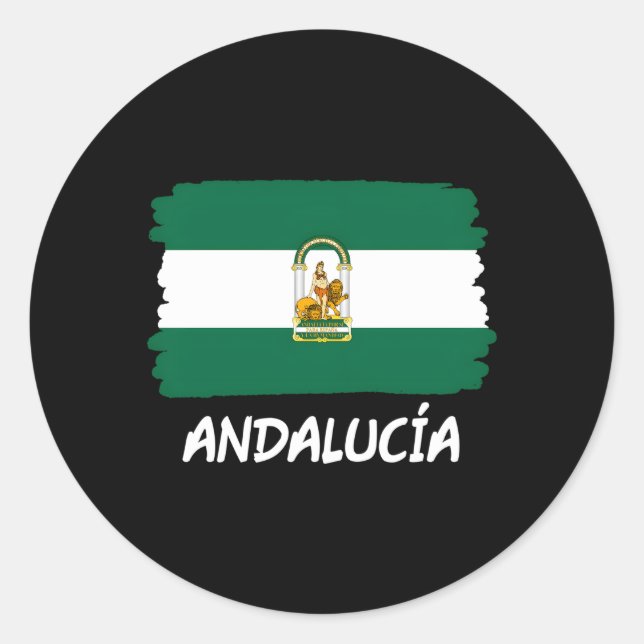 Andalucia Andalusia Flag Classic Round Sticker (Front)