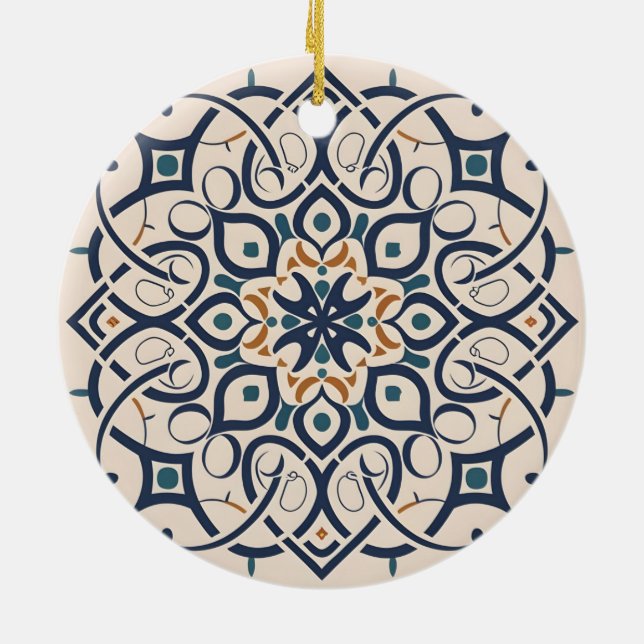andalucia mosaic ceramic tree decoration (Back)