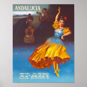Andalucia, Spain travel poster
