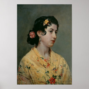 Andalucian Woman, 1898 Poster