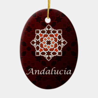 Andalusia art of tile and Moroccan ceramics in Ceramic Tree Decoration