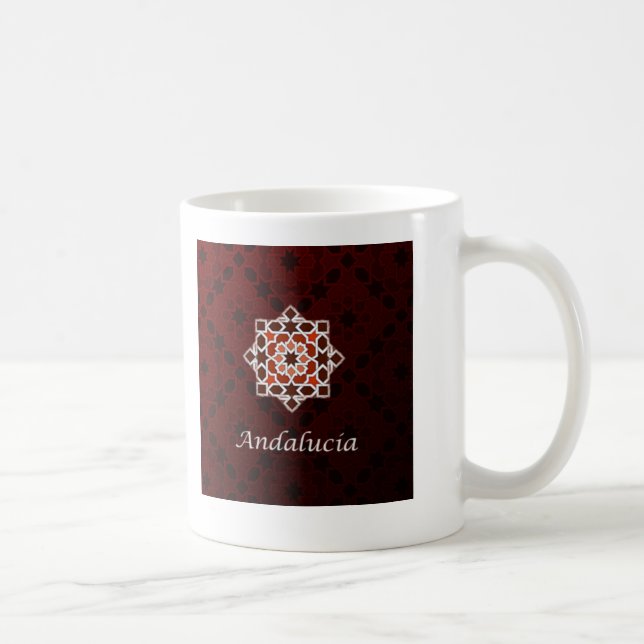 Andalusia art of tile and Moroccan ceramics in Coffee Mug (Right)