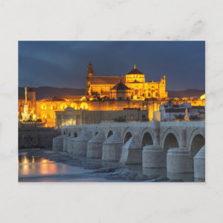 Andalusia - Mezquita at sunset postcard