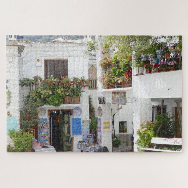 Andalusia Pedestrian Street Spain Europe Travel Jigsaw Puzzle (Horizontal)