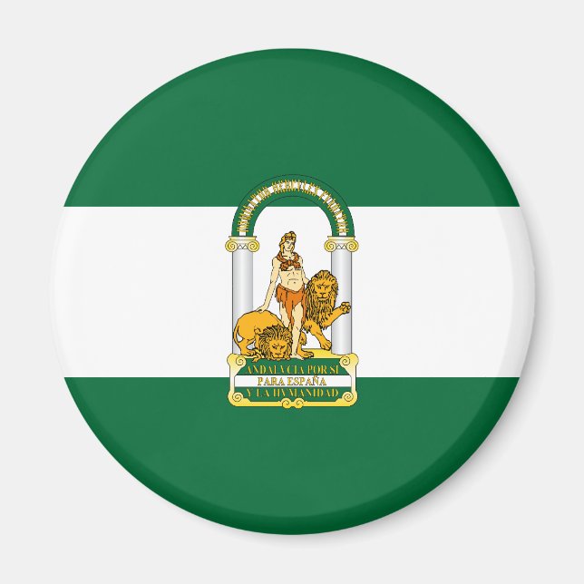 Andalusia, Spain flag Magnet (Front)