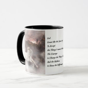 Andalusian Horse and the Serenity Prayer Mug