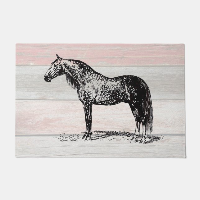 Andalusian Horse Door Mat (Front)