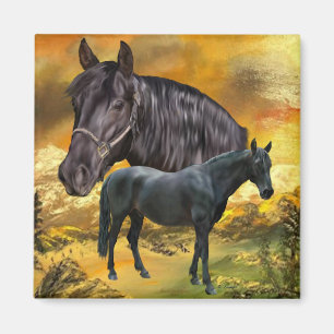 Andalusian Horse Print Magnet