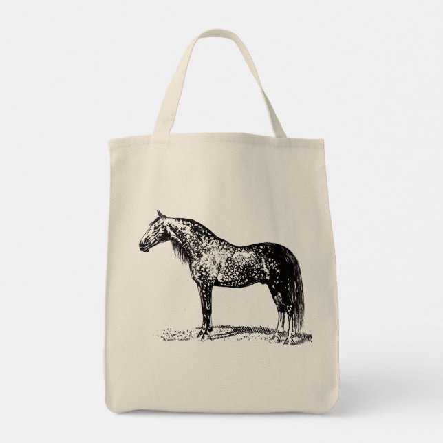Andalusian Horse Tote Bag (Back)