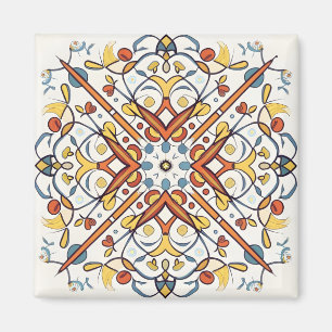 Andalusian mosaic magnet