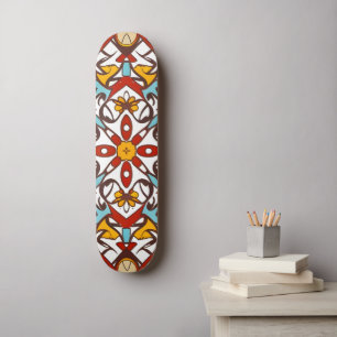 Andalusian mosaic skateboard
