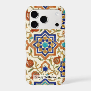 Andalusian Pomegranate Blue Star Tile 