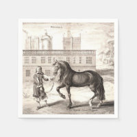 Andalusian PRE Horse – Vintage Spanish Engraving