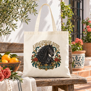 Andalusian Soul Spanish Fire Horse Tote Bag