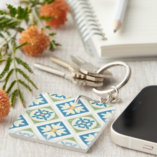Andalusian Tiles 13 Key Ring (Front Right)
