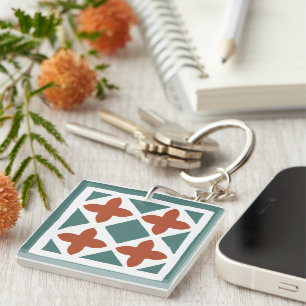 Andalusian Tiles 15 Key Ring