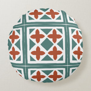 Andalusian Tiles 15 Round Cushion
