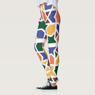 Andalusian Tiles 1 Leggings