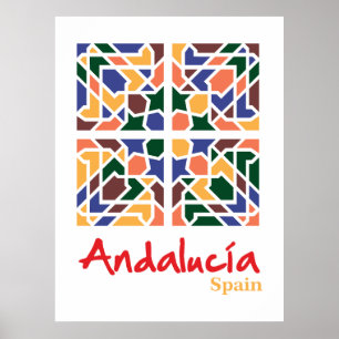 Andalusian Tiles 1 Poster