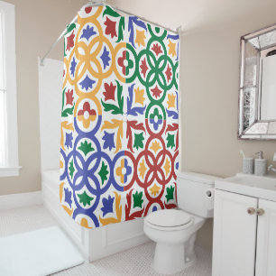 Andalusian Tiles 3 Shower Curtain
