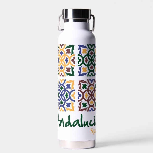 Andalusian Tiles 3 Water Bottle (Front)