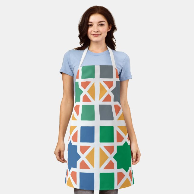 Andalusian Tiles 4 Apron (Worn)