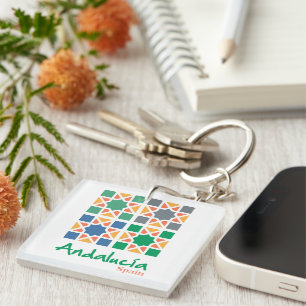 Andalusian Tiles 4 Key Ring