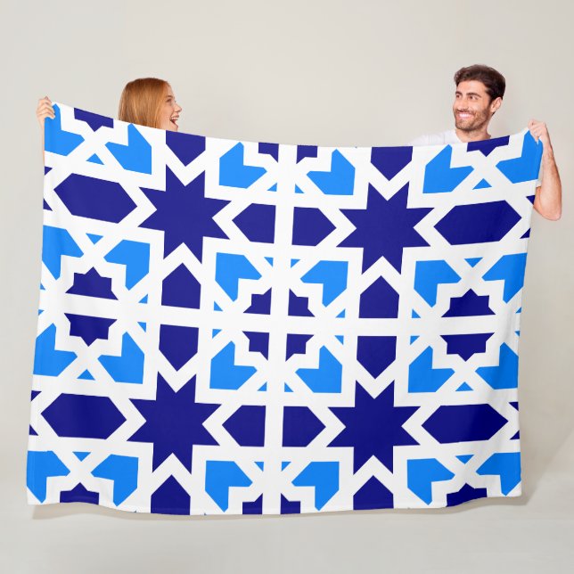 Andalusian Tiles 6 Fleece Blanket (In Situ)