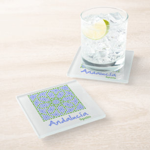Andalusian Tiles 7 Glass Coaster