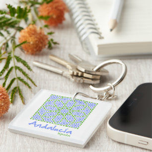Andalusian Tiles 7 Key Ring