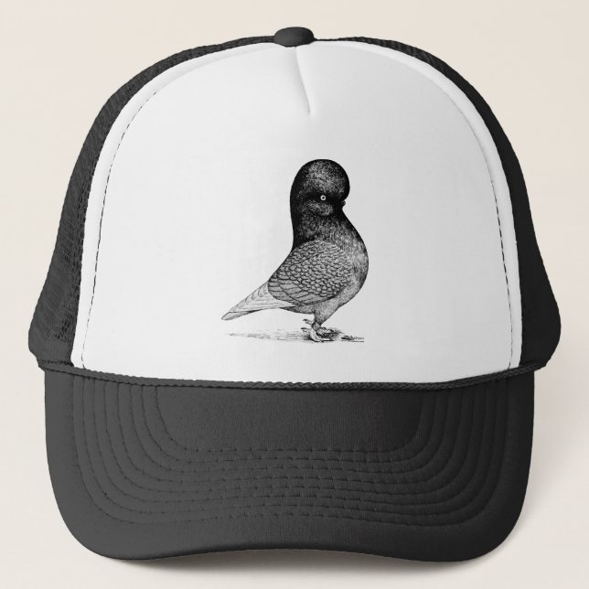 Andalusian Tumbler Pigeon Trucker Hat (Front)