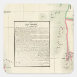 Andaman Islands, Asia 109 Square Sticker