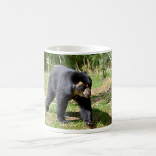 Andean bear walking on grass postcard T-Shirt Coffee Mug