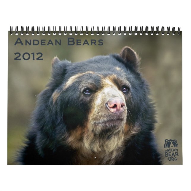 Andean Bears 2012 - 15 month calendar (Cover)
