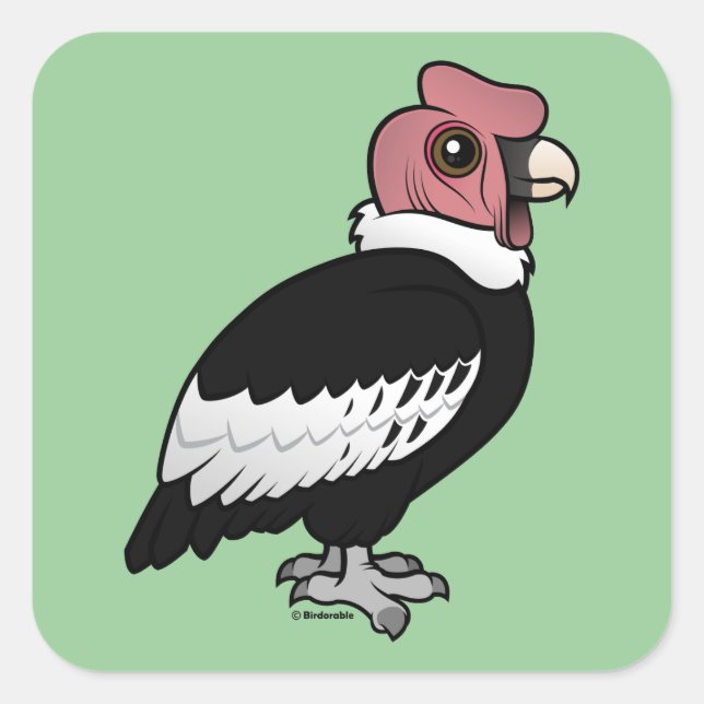 Andean Condor Square Sticker (Front)