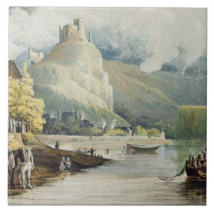 Andely, from 'Views on the Seine', engraved by Tho Tile