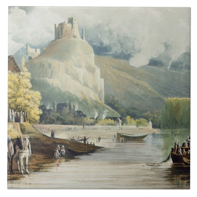 Andely, from 'Views on the Seine', engraved by Tho Tile (Front)