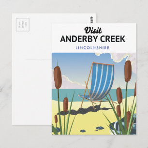Anderby Creek Lincolnshire  Postcard