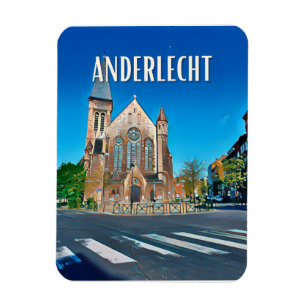 Anderlecht Belgique Photo Vintage Magnet