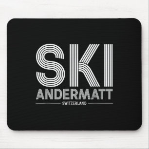 Andermatt Ski Resort Swiss Alps Skiing Switzerland Mouse Mat