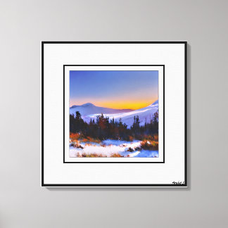 Anders Artist* Sunrise in the Colorado Mountains* Canvas Print