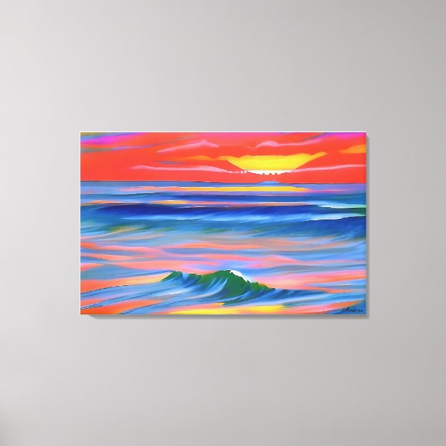 Anders Artistry* Italain Sunset 2* Canvas Print (Front)