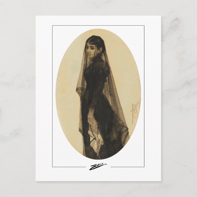 Anders Zorn #344 - Fine Art Postcard (Front)