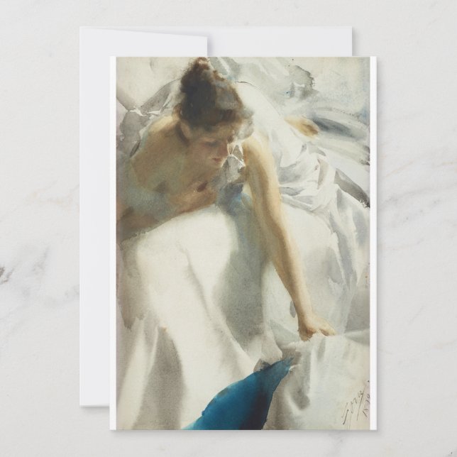 Anders Zorn - Reveil Invitation (Front)