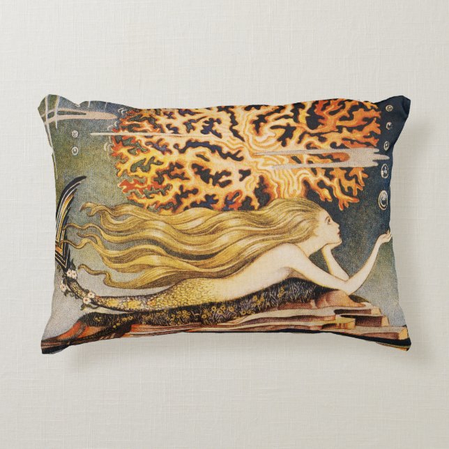 Andersen: Little Mermaid Drawing Decorative Cushion (Front)