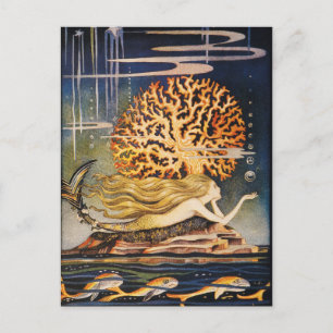 Andersen: Little Mermaid Drawing Postcard