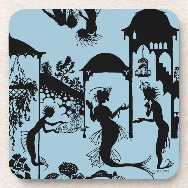 Andersen: Little Mermaid Silhouette Coaster (Front)