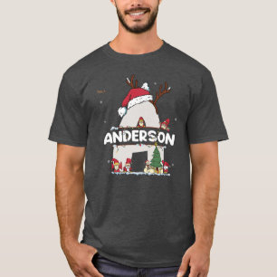 Anderson Christmasw Anderson Name for funny Xmas  T-Shirt